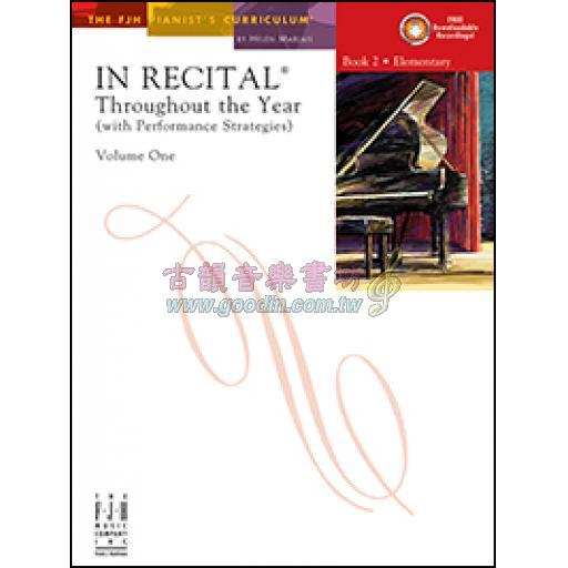 In Recital Throughout the Year, Volume 1, Book 2