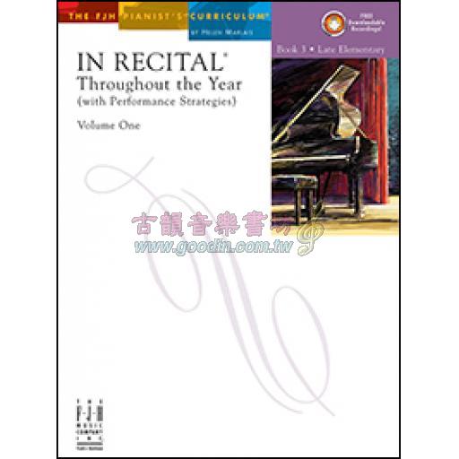 In Recital Throughout the Year, Volume 1, Book 3