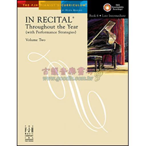 In Recital Throughout the Year, Volume 2, Book 6