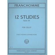 *Franchomme 12 Studies Op.35 for Cello Solo