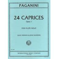 Paganini 24 Caprices Op.1 for Flute Solo