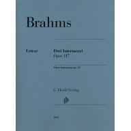 Brahms 3 Intermezzi op. 117 for Piano