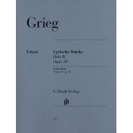 Grieg Lyric Pieces Volume II, op. 38 for Piano