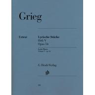 Grieg Lyric Pieces Volume V, op. 54 for Piano