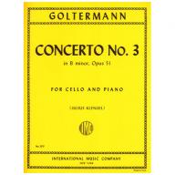 *Goltermann Concerto No. 3 in B minor Op.51 for Cello and Piano