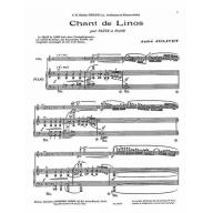 André Jolivet Chant De Linos for Flute and Piano