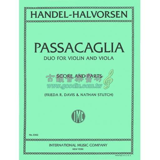 Handel-Halvorsen Passacaglia, Duo for Violin and Viola (Score & Parts)