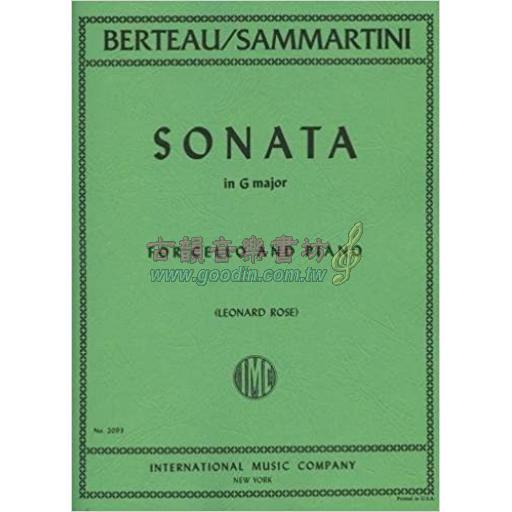 Berteau/Smmartini - Sonata in G Major for Cello and Piano