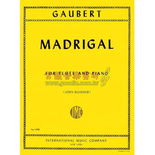 Gaubert Madrigal for Flute and Piano