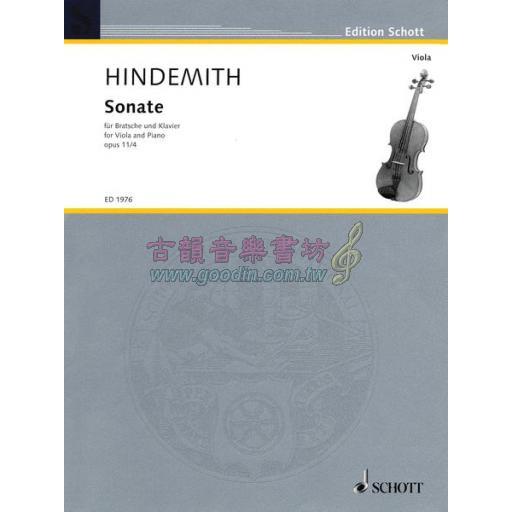 Hindemith Sonata in F, Op. 11, No. 4 for Viola and Piano