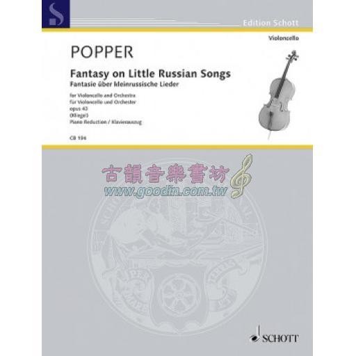 Popper Fantasy on Little Russian Songs for Violoncello and Orchestra