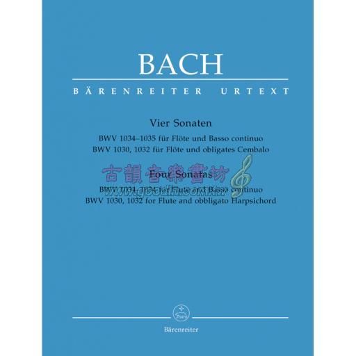 Bach Four Sonatas (for Flute, Basso continuo, Harpsichord)