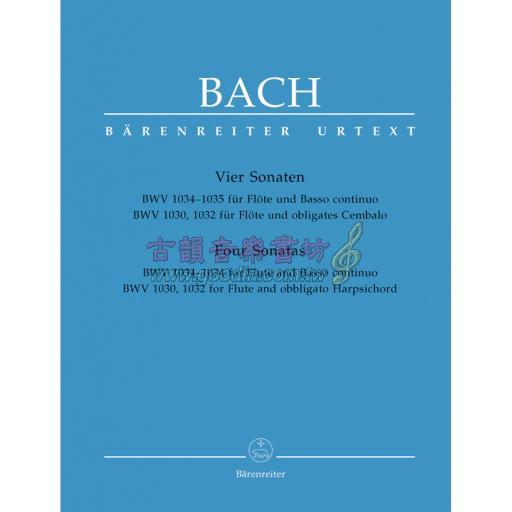 Bach Four Sonatas (for Flute, Basso continuo, Harpsichord)