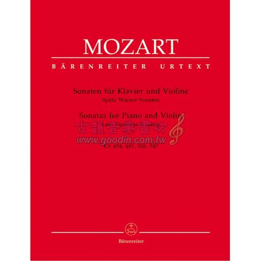 Mozart Sonatas for Piano and Violin (KV 454, 481, 526, 547)