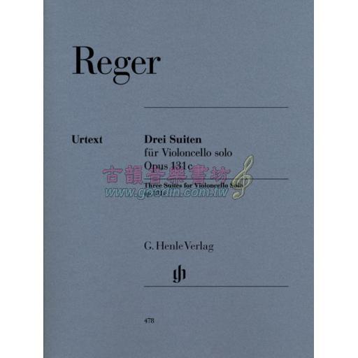 Reger Three Suites op. 131c for Violoncello solo