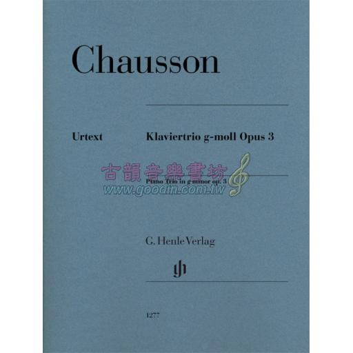 Chausson Piano Trio in G Minor Op. 3