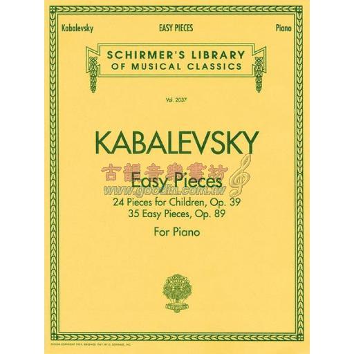 Kabalevsky Easy Pieces for Piano
