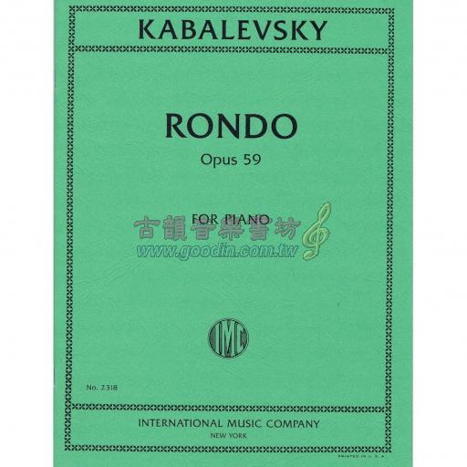 *Kabalevsky Rondo, Opus 59 for Piano