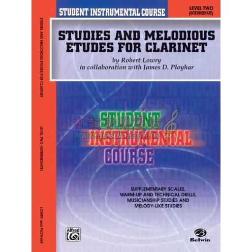 Student Instrumental Course: Studies and Melodious Etudes for Clarinet, Level II