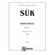 Suk Four Pieces, Volume I, Opus 17, Nos. 1 and 2 for Violin and Piano
