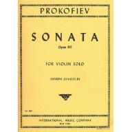 Prokofiev Sonata Opus 115 for Violin Solo
