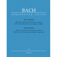 Bach Four Sonatas (for Flute, Basso continuo, Harpsichord)