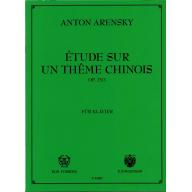 Anton Arensky Etude sur un theme chinois, op.25,3 for Piano