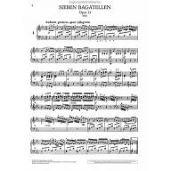 Beethoven Bagatelles Op. 33, Op. 119, Op. 126