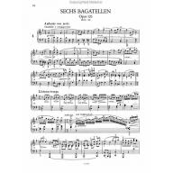 Beethoven Bagatelles Op. 33, Op. 119, Op. 126