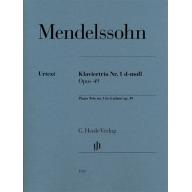 Mendelssohn Piano Trio No. 1 in D minor op. 49