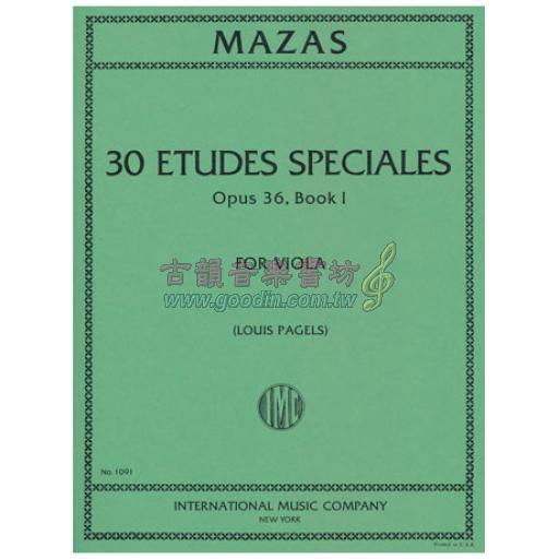 Mazas Etudes Spéciales Op.36, Bk. 1 for Viola