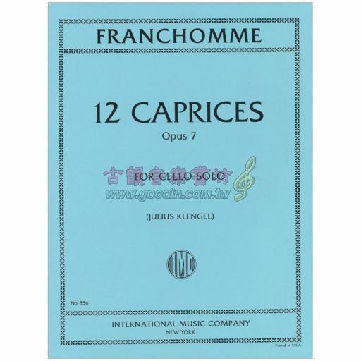 *Franchomme 12 Caprices Op.7 for Cello Solo