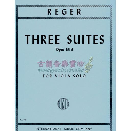 Reger Three Suites, Opus 131d for Viola Solo