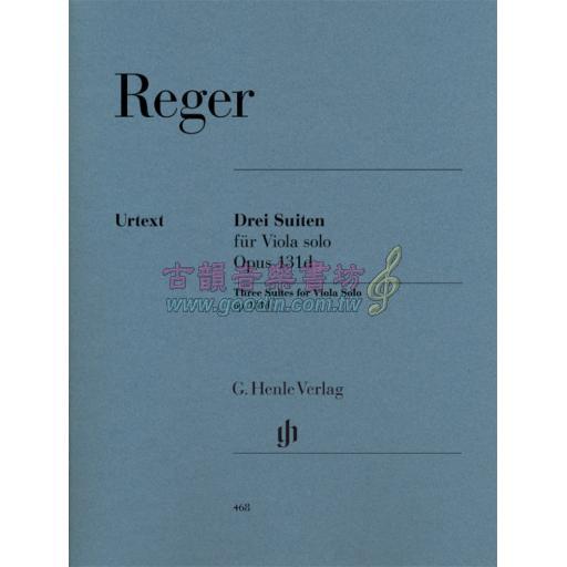 Reger Three Suites op. 131d for Viola Solo