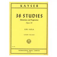 *Kayser 36 Studies Op. 20 for Viola Solo