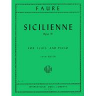 Faure Sicilienne, Op. 78 for Flute and Piano