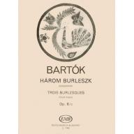 Bartók Three Burlesques, Op. 8c for Piano Solo