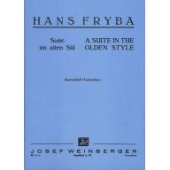Fryba Suite in the Olden Style for Double Bass