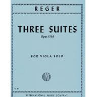 Reger Three Suites, Opus 131d for Viola Solo