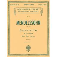 Mendelssohn Concerto No. 1 in G Minor, Op. 25 for 2 Pianos, 4 Hands