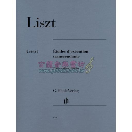 Liszt Transcendental Studies for for Piano Solo