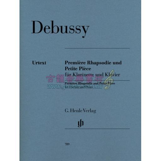 Debussy Première Rhapsodie and Petite Pièce for Clarinet and Piano