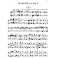 Dovorak Complete Slavonic Dances for Piano Four Hands