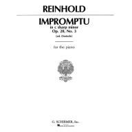 Reinhold Impromptu, Op. 28, No. 3 in C# for Piano Solo