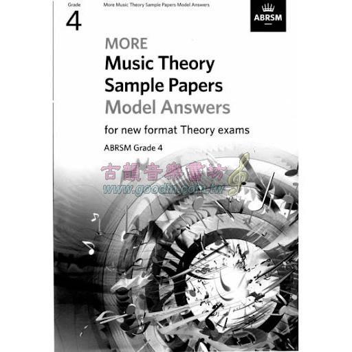 < 特價 > ABRSM 英國皇家 "More" Music Theory Sample Papers【Model Answers】, Grade 4