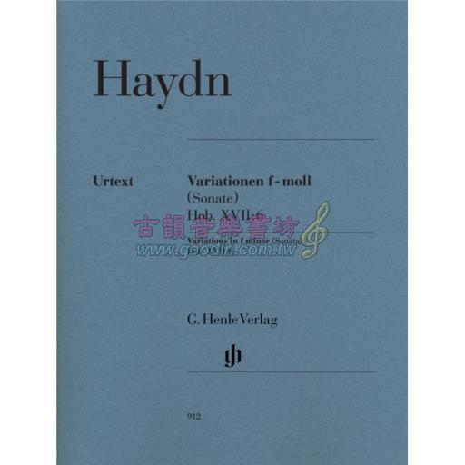 Haydn Variations in F minor (Sonata) Hob. XVII:6 for Piano Solo