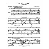 Debussy Beau Soir for Cello and Piano