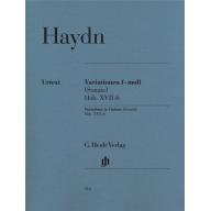 Haydn Variations in F minor (Sonata) Hob. XVII:6 for Piano Solo