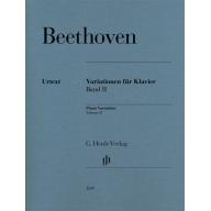 Beethoven Piano Variations, Volume II