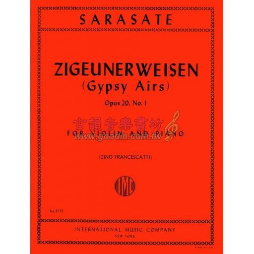 *Sarasate Zigeunerweisen (Gypsy Airs), Op. 20 No. 1 for Violin and Piano